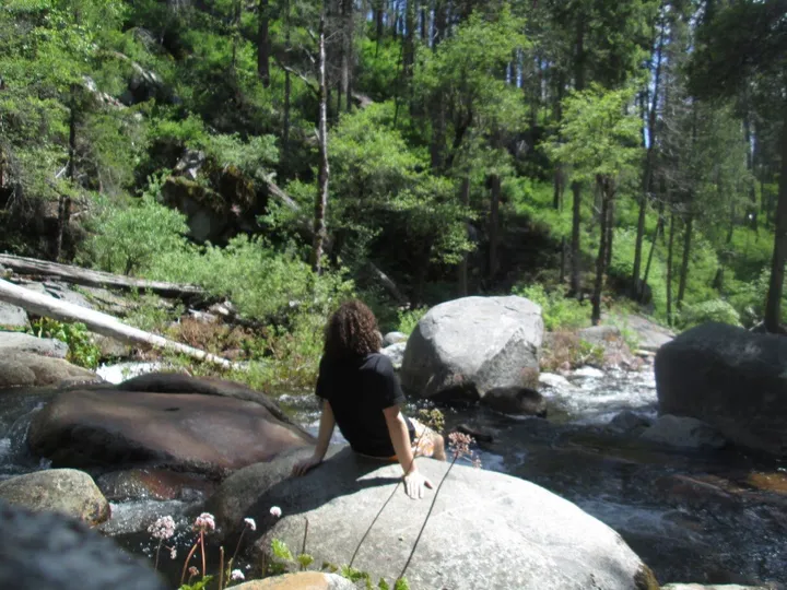 Spencer at the falls